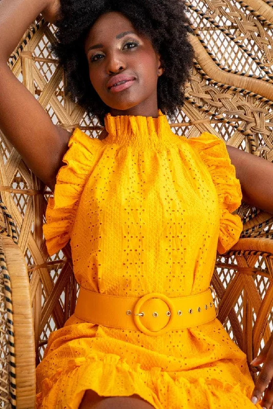 Sequined mini dresses for New Year's Eve Summer Mini Dress Orange