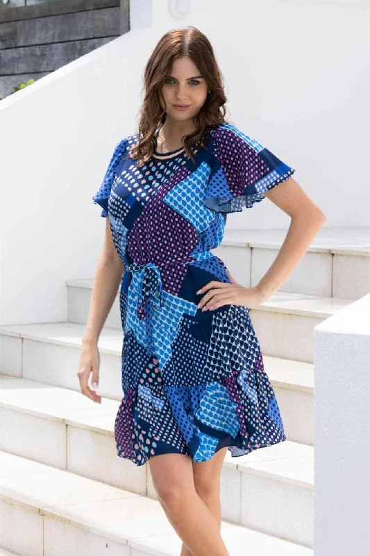 Mini dresses with patchwork designs for a unique style Bailee Mini Dress