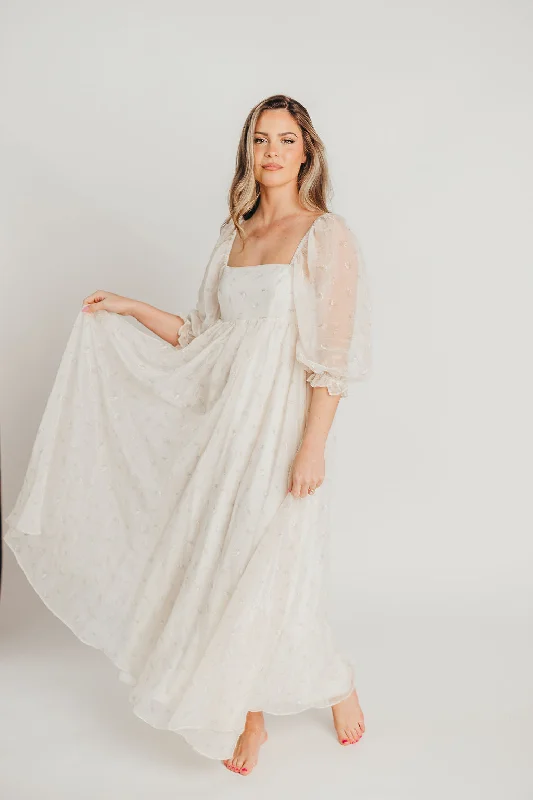 Midi dresses with ribbed textures for a unique and tactile appearance Mona Maxi Dress with Smocking in Butter Floral - Bump Friendly & Inclusive Sizing (S-3XL) Midi dresses with ribbed textures for a unique and tactile appearance Mona Maxi Dress with Smocking in Butter Floral - Bump Friendly & Inclusive Sizing (S-3XL)