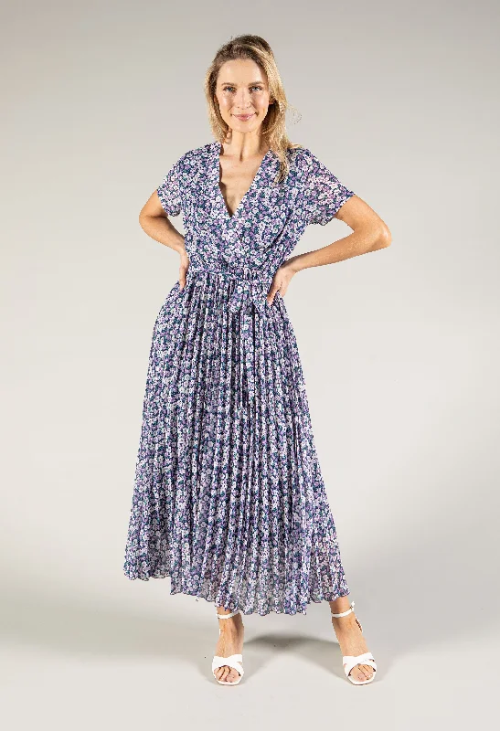 Midi dresses with side slits for a sexy and elegant appearance Ditsy Floral Dress