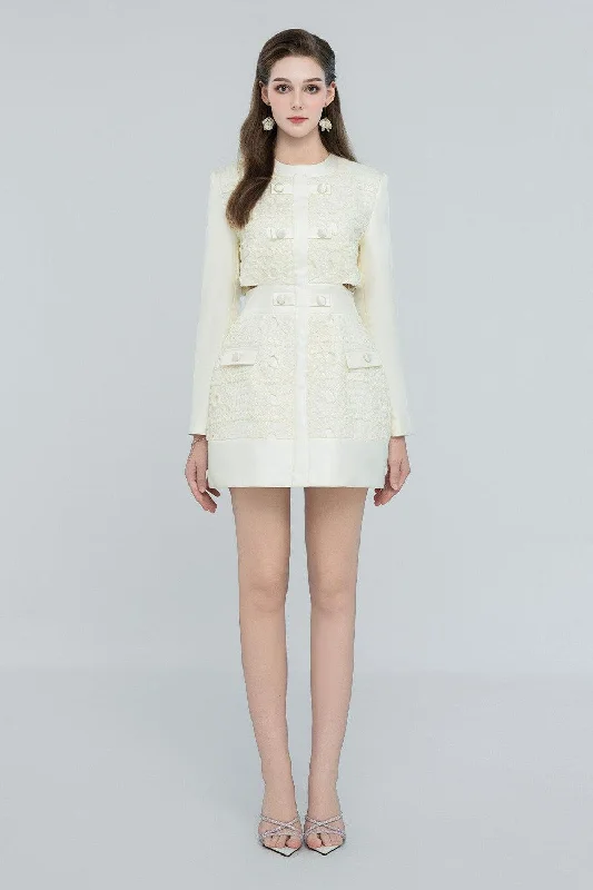 Mini dresses with pleated skirts for a classic look Zahra A-line Button Taffeta Mini Dress Mini dresses with pleated skirts for a classic look Zahra A-line Button Taffeta Mini Dress