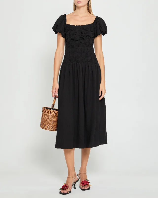 Midi dresses with sheer panels for a touch of allure Malta Dress