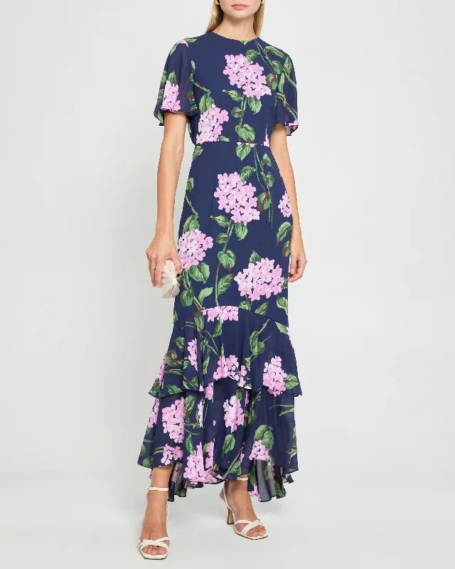 Midi dresses with printed lining for a hidden and stylish detail Josette Dress