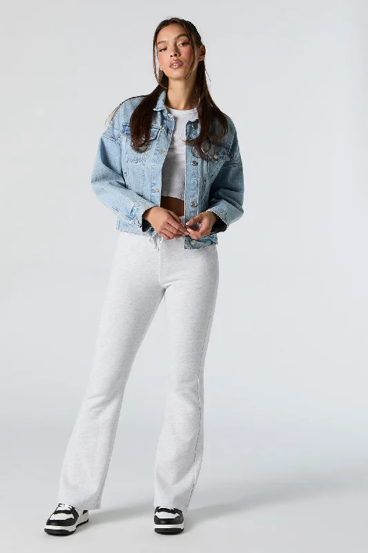 Women's quarter - zip sweatshirt made of organic cotton for eco - conscious fashionFleece Flare Sweatpant Women's quarter - zip sweatshirt made of organic cotton for eco - conscious fashionFleece Flare Sweatpant