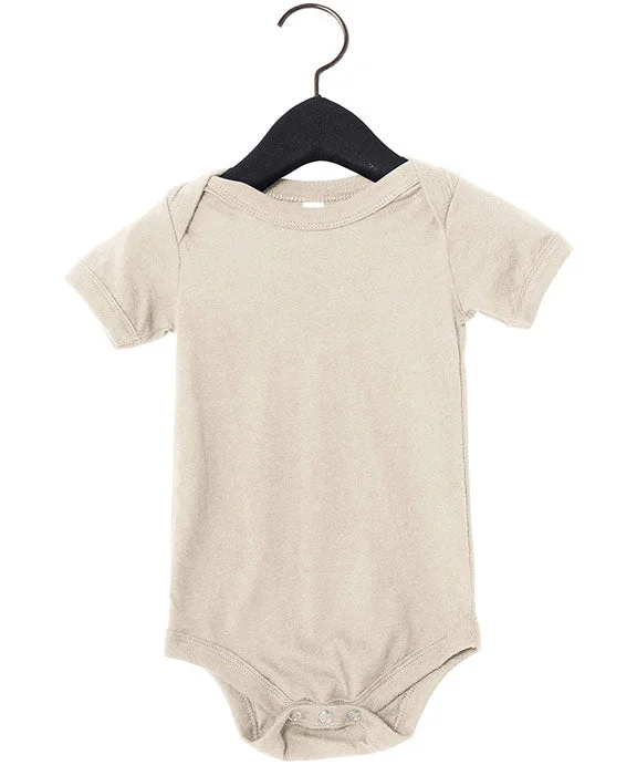 Women's crew - neck sweatshirt in a heather gray shade for a classic and versatile option100B - Bella + Canvas Infant Jersey Short-Sleeve One-Piece | Heather Dust Women's crew - neck sweatshirt in a heather gray shade for a classic and versatile option100B - Bella + Canvas Infant Jersey Short-Sleeve One-Piece | Heather Dust