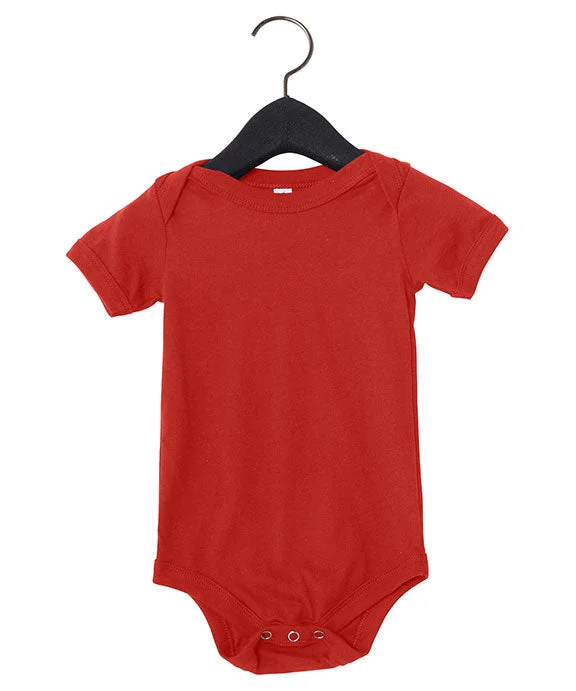 Women's crew - neck sweatshirt in a heather gray shade for a classic and versatile option100B - Bella + Canvas Infant Jersey Short-Sleeve One-Piece | Red Women's crew - neck sweatshirt in a heather gray shade for a classic and versatile option100B - Bella + Canvas Infant Jersey Short-Sleeve One-Piece | Red
