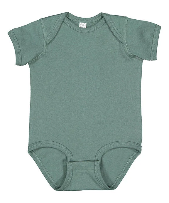 Women's mock - neck sweatshirt made of moisture - wicking material for fitness use4424 - Rabbit Skins Infant Fine Jersey Lap-Shoulder Bodysuit | Basil Women's mock - neck sweatshirt made of moisture - wicking material for fitness use4424 - Rabbit Skins Infant Fine Jersey Lap-Shoulder Bodysuit | Basil