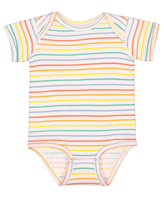 Women's long - sleeve cropped sweatshirt with ribbed cuffs for a snug fit4424 - Rabbit Skins Infant Fine Jersey Lap-Shoulder Bodysuit | Rainbow Stripe Women's long - sleeve cropped sweatshirt with ribbed cuffs for a snug fit4424 - Rabbit Skins Infant Fine Jersey Lap-Shoulder Bodysuit | Rainbow Stripe