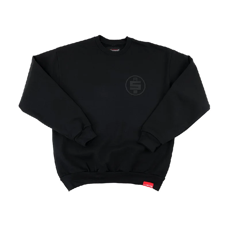 Women's zip - front sweatshirt with contrast stitching for a sporty aestheticAll Money In Limited Edition Crewneck - Black/Black Women's zip - front sweatshirt with contrast stitching for a sporty aestheticAll Money In Limited Edition Crewneck - Black/Black