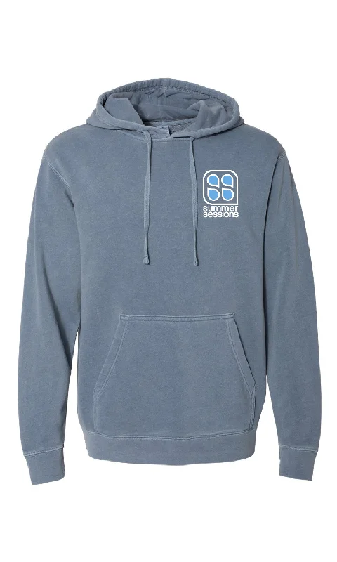 Women's zip - up sweatshirt in pastel blue for a soft and stylish outfitClassic Logo Filled Hoodie Slate Women's zip - up sweatshirt in pastel blue for a soft and stylish outfitClassic Logo Filled Hoodie Slate