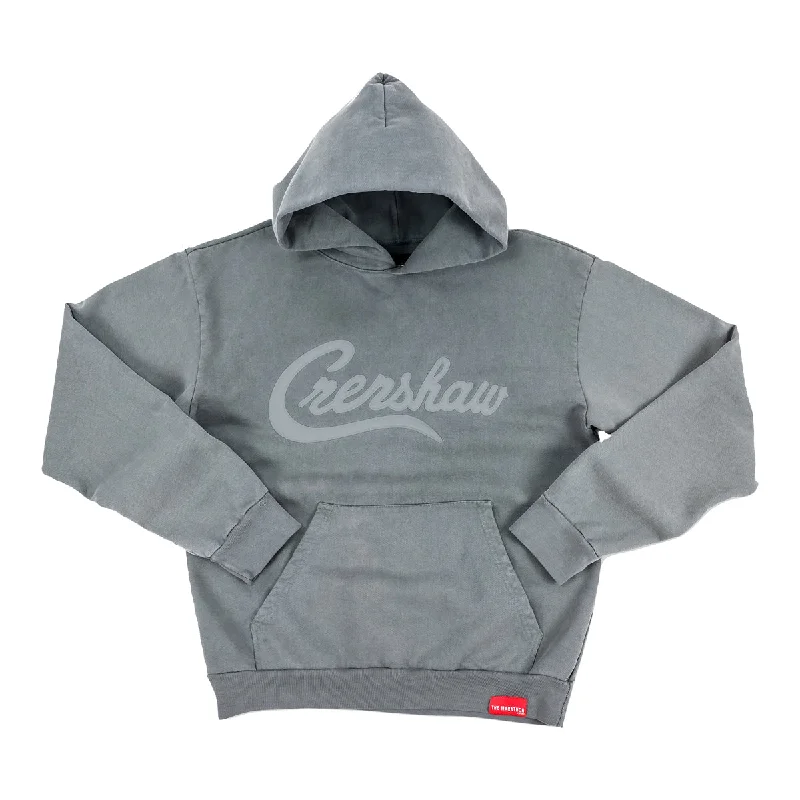 Women's quarter - zip sweatshirt made of organic cotton for eco - conscious fashionCrenshaw Hoodie (Stealth Collection) - Slate Grey/Slate Grey Women's quarter - zip sweatshirt made of organic cotton for eco - conscious fashionCrenshaw Hoodie (Stealth Collection) - Slate Grey/Slate Grey