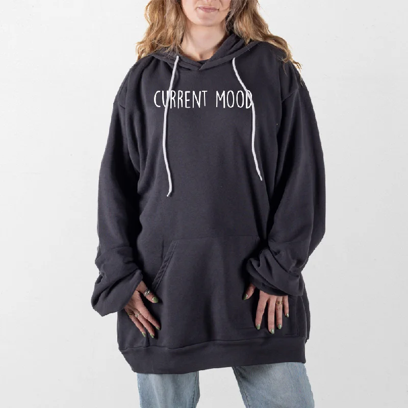 Women's cropped sweatshirt with a slogan graphic for a fun and expressive lookCurrent Mood Giant Hoodie Women's cropped sweatshirt with a slogan graphic for a fun and expressive lookCurrent Mood Giant Hoodie