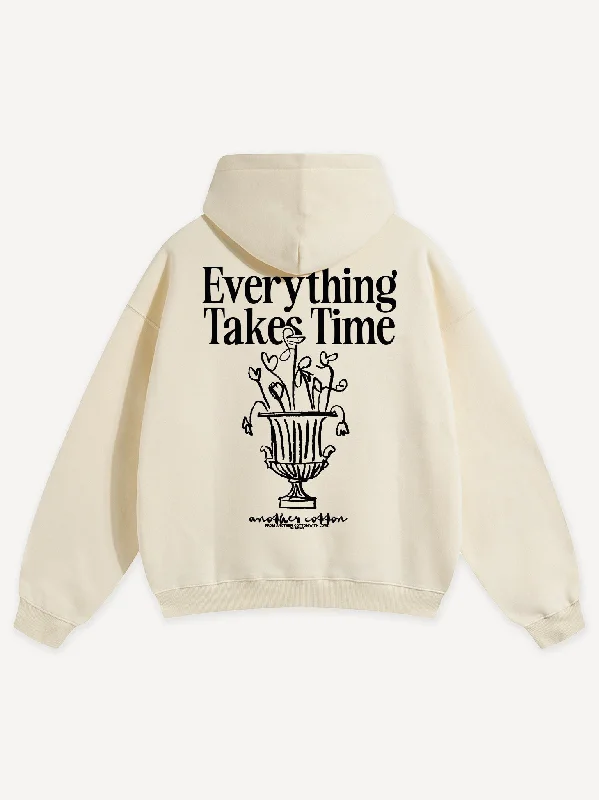 Women's graphic - printed sweatshirt featuring floral patterns for a feminine touchEverything Oversized Hoodie Women's graphic - printed sweatshirt featuring floral patterns for a feminine touchEverything Oversized Hoodie