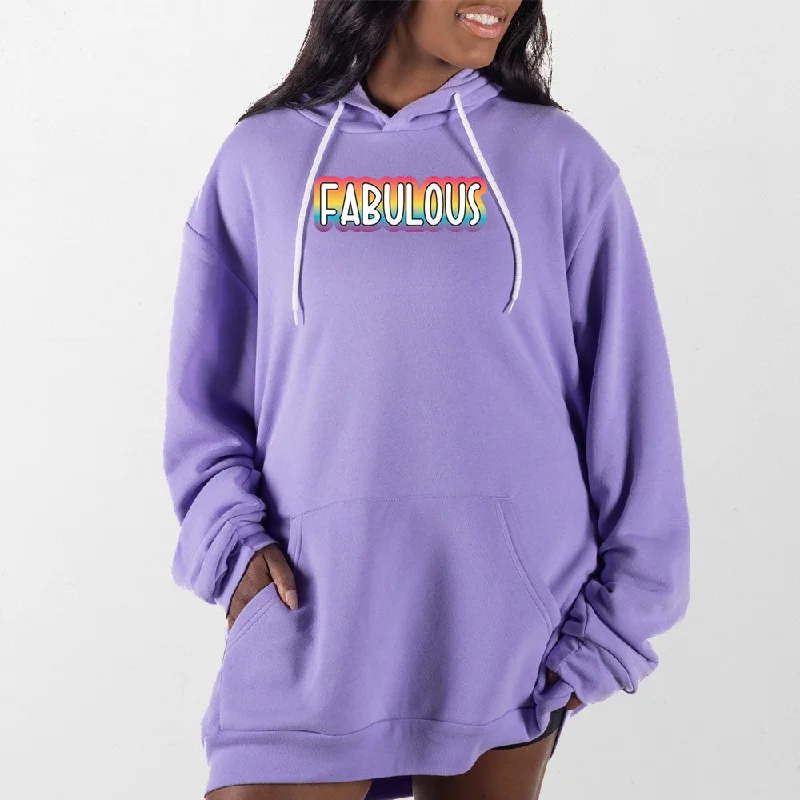 Women's sweatshirt with a mesh panel insert for breathability during workoutsFabulous Giant Hoodie Women's sweatshirt with a mesh panel insert for breathability during workoutsFabulous Giant Hoodie
