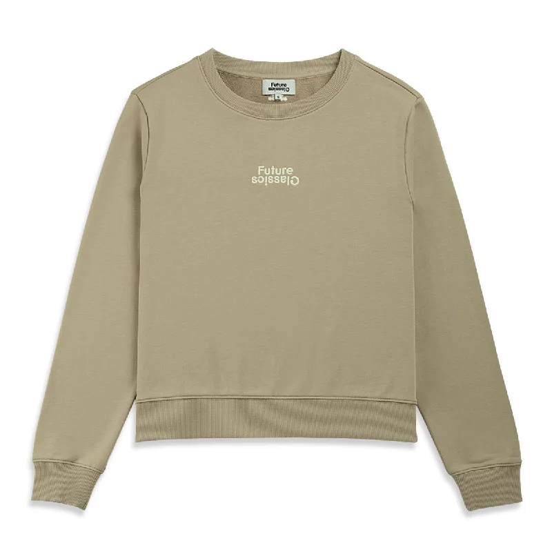 Women's long - sleeve cropped sweatshirt with ribbed cuffs for a snug fitFC Cropped Sweatshirt Frappe Women's long - sleeve cropped sweatshirt with ribbed cuffs for a snug fitFC Cropped Sweatshirt Frappe