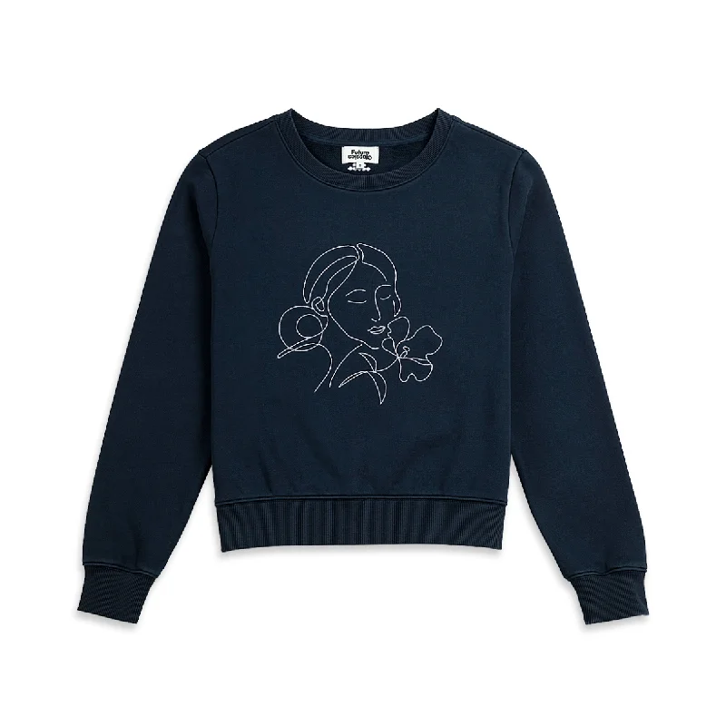 Women's zip - up sweatshirt in pastel blue for a soft and stylish outfitFC Girl Sweatshirt Navy Women's zip - up sweatshirt in pastel blue for a soft and stylish outfitFC Girl Sweatshirt Navy