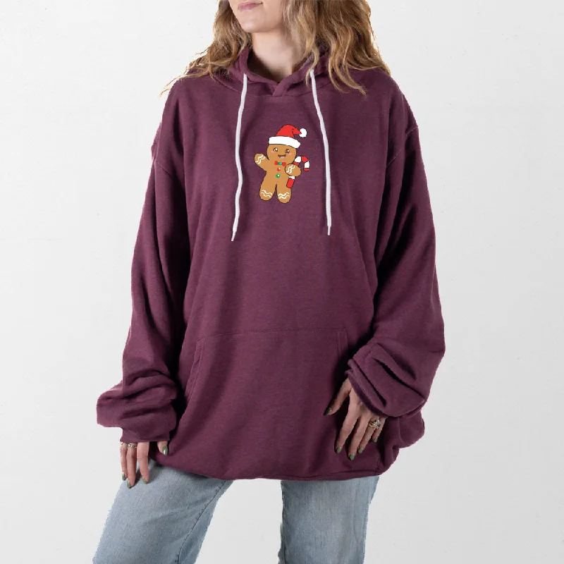 Women's zip - up sweatshirt in pastel blue for a soft and stylish outfitGingerbread Man Giant Hoodie Women's zip - up sweatshirt in pastel blue for a soft and stylish outfitGingerbread Man Giant Hoodie