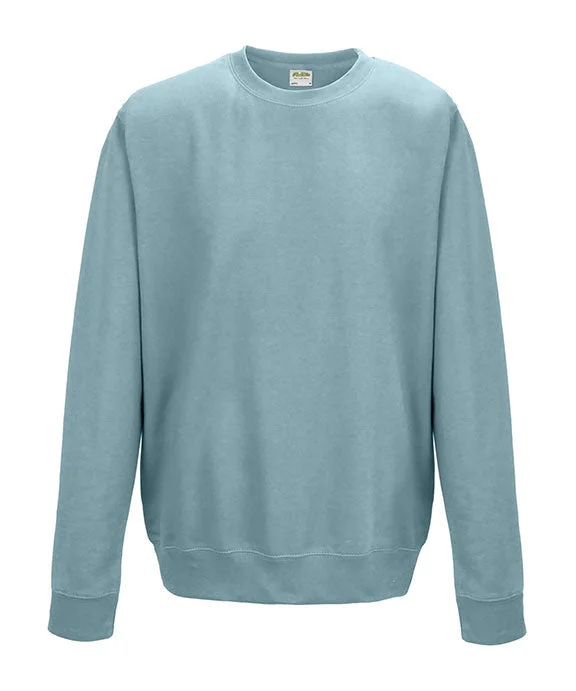 Women's quarter - zip sweatshirt made of organic cotton for eco - conscious fashionJHA030 - Just Hoods By AWDis Adult Midweight College Crewneck Sweatshirt | Sky Blue Women's quarter - zip sweatshirt made of organic cotton for eco - conscious fashionJHA030 - Just Hoods By AWDis Adult Midweight College Crewneck Sweatshirt | Sky Blue