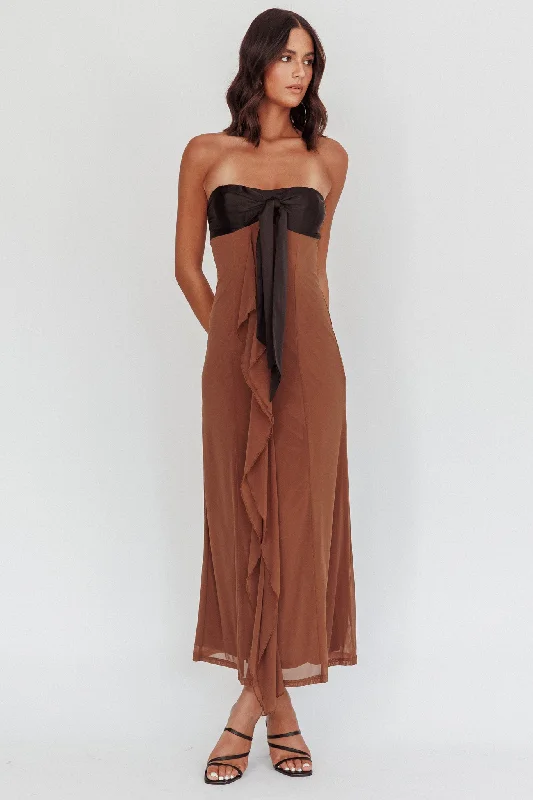 Sheath Women Dress with a Tailored Fit for a Professional LookKeep Her Wild Strapless Tied Bust Dress Cedar Sheath Women Dress with a Tailored Fit for a Professional LookKeep Her Wild Strapless Tied Bust Dress Cedar