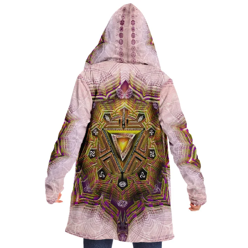 Women's crew - neck sweatshirt in a heather gray shade for a classic and versatile optionManipura | Solar Plexus Chakra Micro Fleece Cloak Women's crew - neck sweatshirt in a heather gray shade for a classic and versatile optionManipura | Solar Plexus Chakra Micro Fleece Cloak
