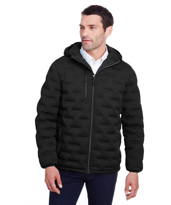 Women's sherpa - lined hoodie for extreme cold weather outdoor activitiesNE708 - North End Mens Loft Puffer Jacket | Black/ Carbon