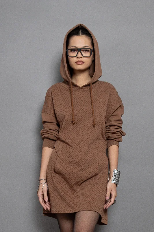 Women's sherpa - lined hoodie for extreme cold weather outdoor activitiesAll Over Organic Hoodie Dress Women's sherpa - lined hoodie for extreme cold weather outdoor activitiesAll Over Organic Hoodie Dress