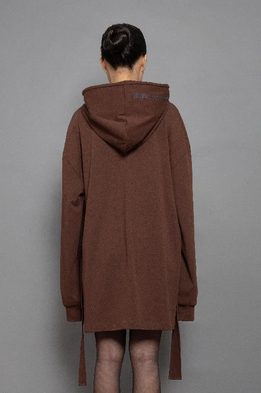 Women's oversized cropped hoodie with drawstrings for a trendy lookOrganic Hoodie AKL Dress Women's oversized cropped hoodie with drawstrings for a trendy lookOrganic Hoodie AKL Dress