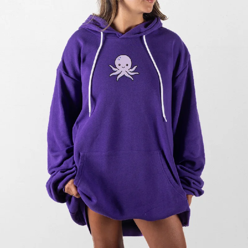 Women's sweatshirt with a mesh panel insert for breathability during workoutsPurple Octopus Giant Hoodie Women's sweatshirt with a mesh panel insert for breathability during workoutsPurple Octopus Giant Hoodie