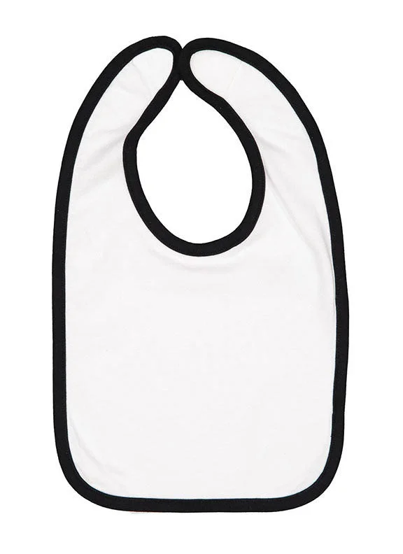 Women's fleece - lined hoodie with thumbholes for warmth in winterRS1004 - Rabbit Skins Infant Contrast Trim Bib | White/Black Women's fleece - lined hoodie with thumbholes for warmth in winterRS1004 - Rabbit Skins Infant Contrast Trim Bib | White/Black