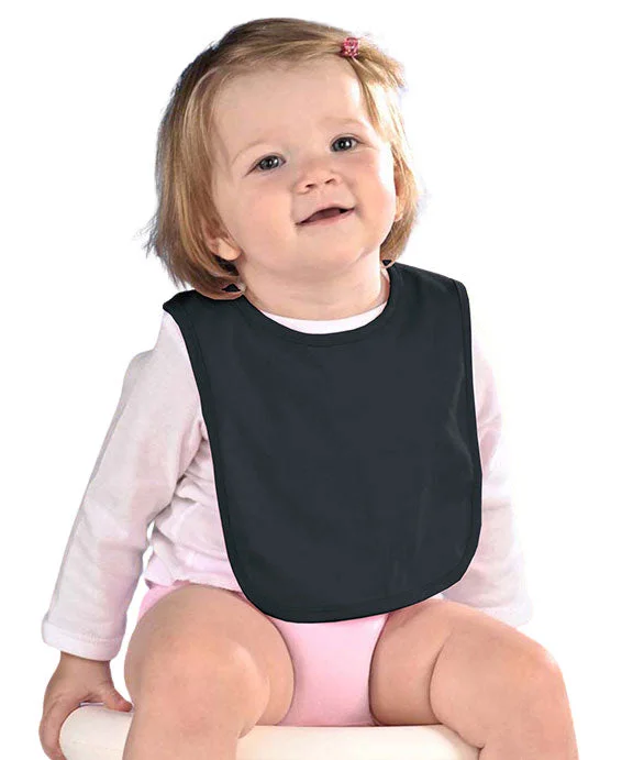 Women's cropped sweatshirt with a slogan graphic for a fun and expressive lookRS1005 - Rabbit Skins Infant Premium Jersey Bib | Black Women's cropped sweatshirt with a slogan graphic for a fun and expressive lookRS1005 - Rabbit Skins Infant Premium Jersey Bib | Black