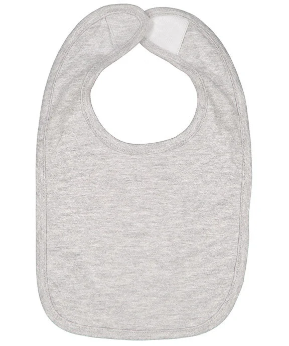 Women's hoodie with a glittery print for a glamorous and sparkly appearanceRS1005 - Rabbit Skins Infant Premium Jersey Bib | Heather Women's hoodie with a glittery print for a glamorous and sparkly appearanceRS1005 - Rabbit Skins Infant Premium Jersey Bib | Heather