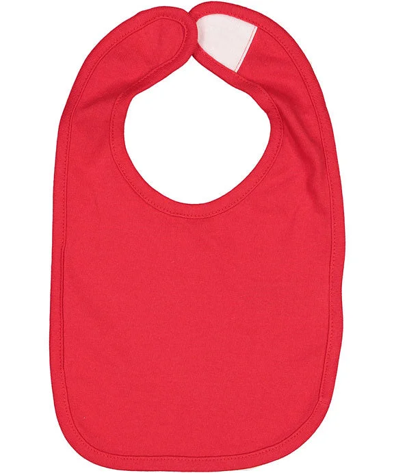 Women's zip - front sweatshirt with contrast stitching for a sporty aestheticRS1005 - Rabbit Skins Infant Premium Jersey Bib | Red Women's zip - front sweatshirt with contrast stitching for a sporty aestheticRS1005 - Rabbit Skins Infant Premium Jersey Bib | Red