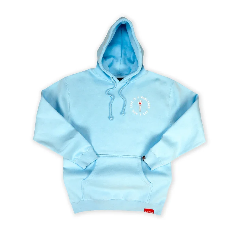 Women's color - block hoodie combining bold hues for a fashion - forward statementVictory Torch Hoodie - Ocean Blue Women's color - block hoodie combining bold hues for a fashion - forward statementVictory Torch Hoodie - Ocean Blue