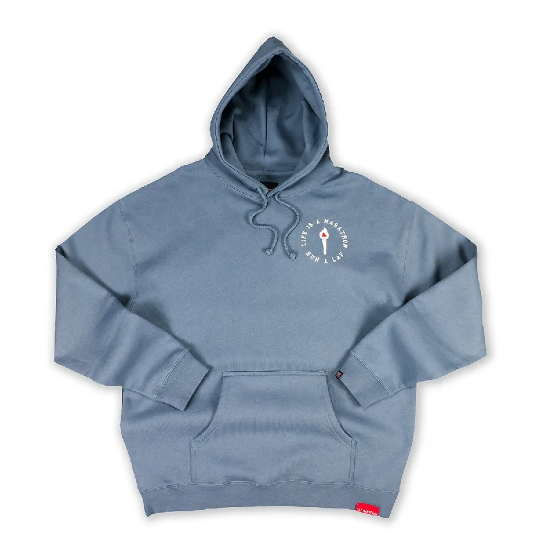 Women's tie - front hoodie in a lightweight fabric for summer layeringVictory Torch Hoodie - Rain Blue Women's tie - front hoodie in a lightweight fabric for summer layeringVictory Torch Hoodie - Rain Blue