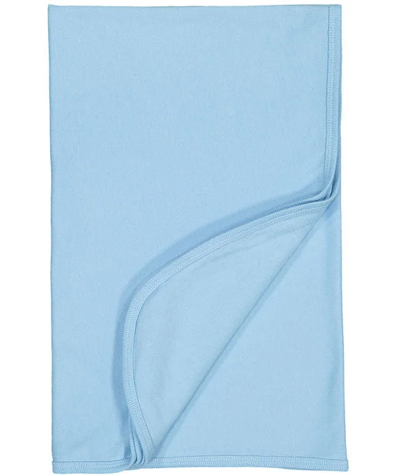 Women's zip - front sweatshirt with contrast stitching for a sporty aesthetic1110 - Rabbit Skins Infant Premium Jersey Blanket | Light Blue Women's zip - front sweatshirt with contrast stitching for a sporty aesthetic1110 - Rabbit Skins Infant Premium Jersey Blanket | Light Blue