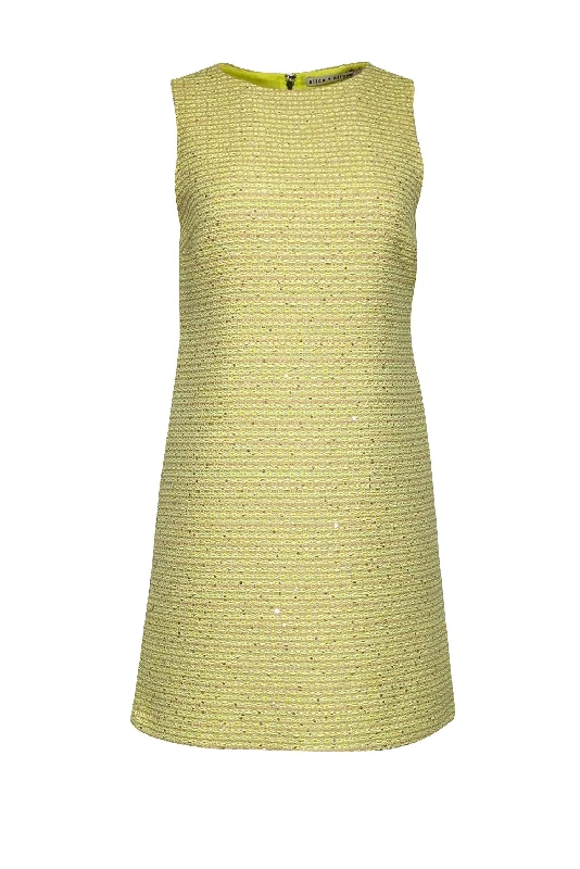 Empire Waist Women Dress to Accentuate the Bust and Conceal the Waist Empire Waist Women Dress to Accentuate the Bust and Conceal the Waist Alice & Olivia - Neon Yellow Boucle Sheath Dress w/ Sequins Sz 2 Empire Waist Women Dress to Accentuate the Bust and Conceal the Waist Empire Waist Women Dress to Accentuate the Bust and Conceal the Waist Alice & Olivia - Neon Yellow Boucle Sheath Dress w/ Sequins Sz 2
