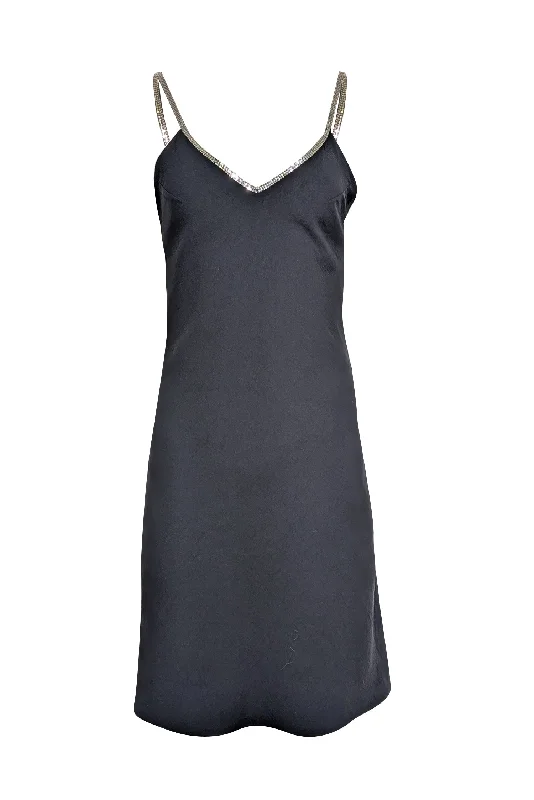 Lace - Embellished Women Dress for an Elegant and Sophisticated Appearance Lace - Embellished Women Dress for an Elegant and Sophisticated Appearance Ba&sh - Black Crepe Slip Dress w/ Silver Toned Chain Trim Sz XS Lace - Embellished Women Dress for an Elegant and Sophisticated Appearance Lace - Embellished Women Dress for an Elegant and Sophisticated Appearance Ba&sh - Black Crepe Slip Dress w/ Silver Toned Chain Trim Sz XS