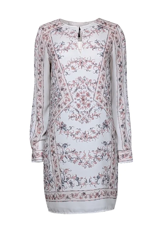 Printed Abstract Women Dress for a Modern and Artistic Appeal Printed Abstract Women Dress for a Modern and Artistic Appeal BCBG Max Azria - White Long Sleeve w/ Pink & Grey Floral Print Dress Sz S Printed Abstract Women Dress for a Modern and Artistic Appeal Printed Abstract Women Dress for a Modern and Artistic Appeal BCBG Max Azria - White Long Sleeve w/ Pink & Grey Floral Print Dress Sz S