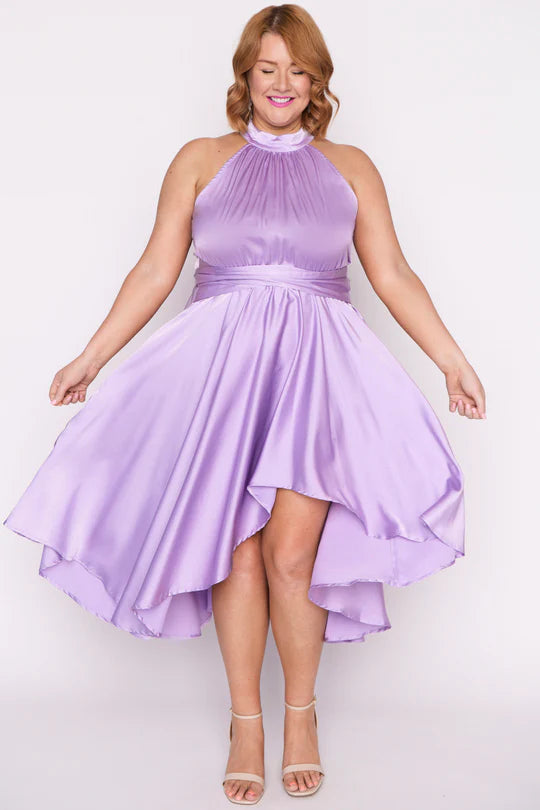 Empire Waist Women Dress to Accentuate the Bust and Conceal the Waist Empire Waist Women Dress to Accentuate the Bust and Conceal the Waist LITTLE PARTY DRESS (BN) "Oceania purple rose party" dress! 12