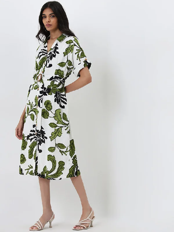Lace - Embellished Women Dress for an Elegant and Sophisticated Appearance Lace - Embellished Women Dress for an Elegant and Sophisticated Appearance LOV White Leaf Printed A-line Shirt Dress with Belt Lace - Embellished Women Dress for an Elegant and Sophisticated Appearance Lace - Embellished Women Dress for an Elegant and Sophisticated Appearance LOV White Leaf Printed A-line Shirt Dress with Belt