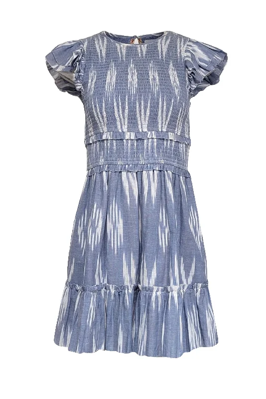Off - the - Shoulder Women Dress for a Romantic and Feminine Look Off - the - Shoulder Women Dress for a Romantic and Feminine Look Saylor - Indigo Blue & White Ikat Print Cotton Mini Dress Sz S Off - the - Shoulder Women Dress for a Romantic and Feminine Look Off - the - Shoulder Women Dress for a Romantic and Feminine Look Saylor - Indigo Blue & White Ikat Print Cotton Mini Dress Sz S