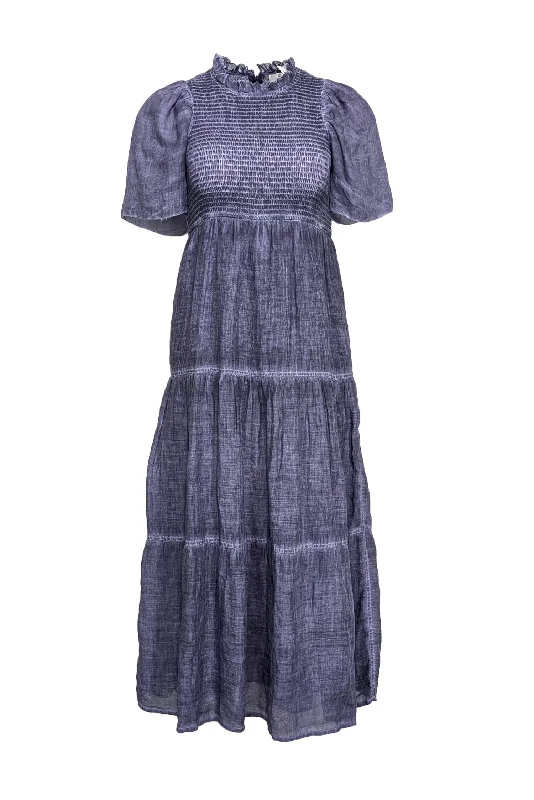 Mermaid - Style Women Dress with a Fitted Silhouette for Special Occasions Mermaid - Style Women Dress with a Fitted Silhouette for Special Occasions Sea NY - Lapis Blue Tiered Puff Sleeve Midi Dress Sz 2 Mermaid - Style Women Dress with a Fitted Silhouette for Special Occasions Mermaid - Style Women Dress with a Fitted Silhouette for Special Occasions Sea NY - Lapis Blue Tiered Puff Sleeve Midi Dress Sz 2