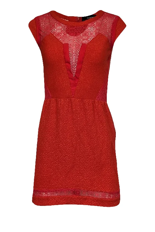Off - the - Shoulder Women Dress for a Romantic and Feminine Look Off - the - Shoulder Women Dress for a Romantic and Feminine Look The Kooples - Red Textured Mini Dress w/ Lace Accents Sz S Off - the - Shoulder Women Dress for a Romantic and Feminine Look Off - the - Shoulder Women Dress for a Romantic and Feminine Look The Kooples - Red Textured Mini Dress w/ Lace Accents Sz S