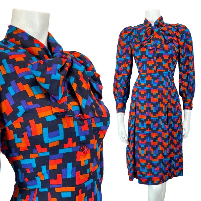 Lace - Embellished Women Dress for an Elegant and Sophisticated Appearance Lace - Embellished Women Dress for an Elegant and Sophisticated Appearance VINTAGE 60s 70s BLUE RED ORANGE GEOMETRIC PIXEL ZIG-ZAG PUSSYBOW MOD DRESS 8 Lace - Embellished Women Dress for an Elegant and Sophisticated Appearance Lace - Embellished Women Dress for an Elegant and Sophisticated Appearance VINTAGE 60s 70s BLUE RED ORANGE GEOMETRIC PIXEL ZIG-ZAG PUSSYBOW MOD DRESS 8