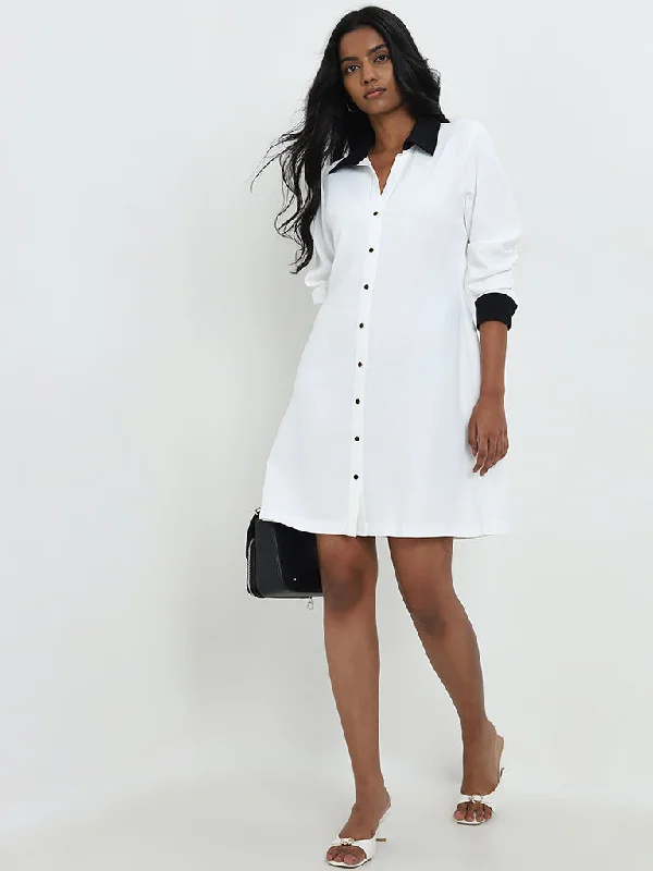 Wrap - Style Women Dress with Adjustable Fit for All Body Types Wrap - Style Women Dress with Adjustable Fit for All Body Types Wardrobe Ivory A-Line Shirt Dress Wrap - Style Women Dress with Adjustable Fit for All Body Types Wrap - Style Women Dress with Adjustable Fit for All Body Types Wardrobe Ivory A-Line Shirt Dress