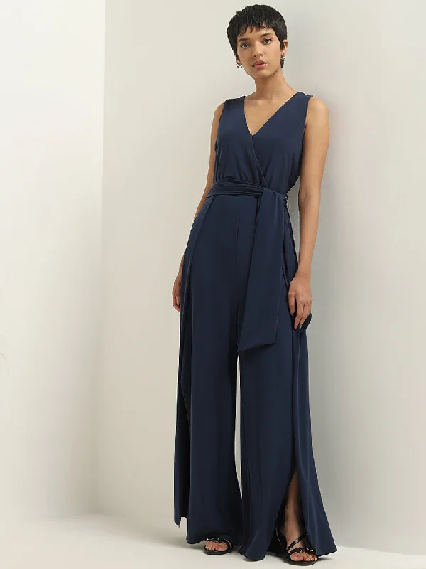Sleeveless Women Dress in Bright Colors for Summer Parties Sleeveless Women Dress in Bright Colors for Summer Parties Wardrobe Navy Jumpsuit with Belt Sleeveless Women Dress in Bright Colors for Summer Parties Sleeveless Women Dress in Bright Colors for Summer Parties Wardrobe Navy Jumpsuit with Belt