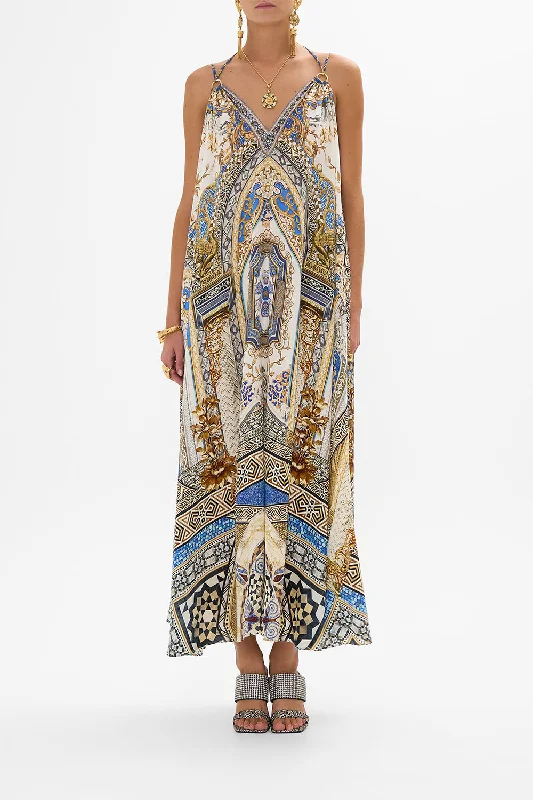 Maxi dresses with an asymmetric hem for a fashion - forward and eye - catching designRING DETAIL STRAP DRESS MAKE ME YOUR MOSAIC Maxi dresses with an asymmetric hem for a fashion - forward and eye - catching designRING DETAIL STRAP DRESS MAKE ME YOUR MOSAIC