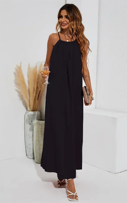 Maxi dresses with pom - pom trims for a playful and festive lookCold Shoulder Maxi Dress In Black Maxi dresses with pom - pom trims for a playful and festive lookCold Shoulder Maxi Dress In Black