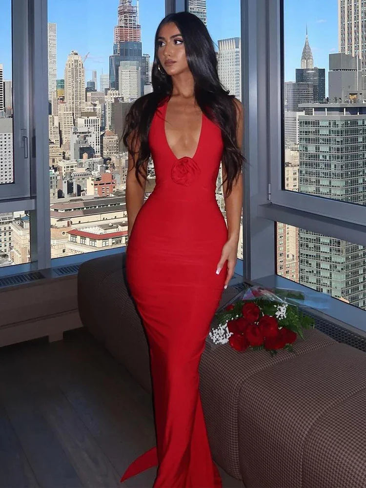 Maxi dresses with off - the - shoulder styles for a romantic and breezy lookMermaid Bodycon Elegant Long Halter Backless Nightclub Sexy Summer Maxi Dress Maxi dresses with off - the - shoulder styles for a romantic and breezy lookMermaid Bodycon Elegant Long Halter Backless Nightclub Sexy Summer Maxi Dress