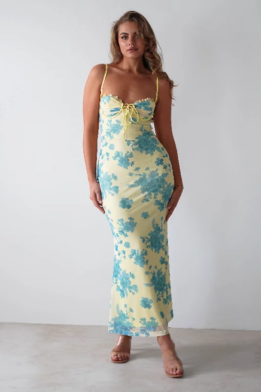 Maxi dresses with a belted empire waist for a more defined and flattering silhouetteFrancesca Bodycon Maxi Dress | Yellow Print Maxi dresses with a belted empire waist for a more defined and flattering silhouetteFrancesca Bodycon Maxi Dress | Yellow Print